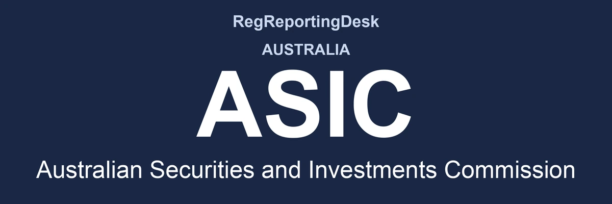 RegReportingDesk card: ASIC, Australian Securities and Investments Commission, Australia