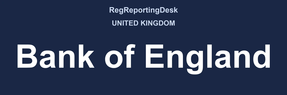 RegReportingDesk card: Bank of England, United Kingdom