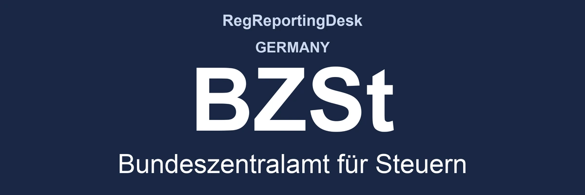 RegReportingDesk card: BZSt, Bundeszentralamt für Steuern, Germany