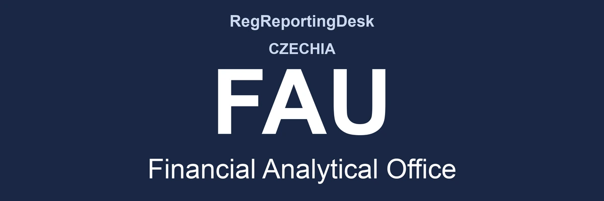 RegReportingDesk card: FAU, Financial Analytical Office, Czechia