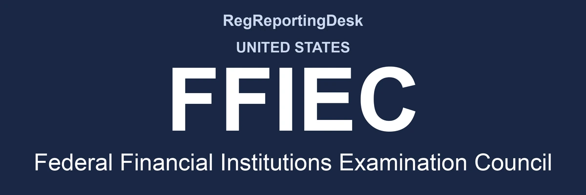 RegReportingDesk card: FFIEC, Federal Financial Institutions Examination Council, United States