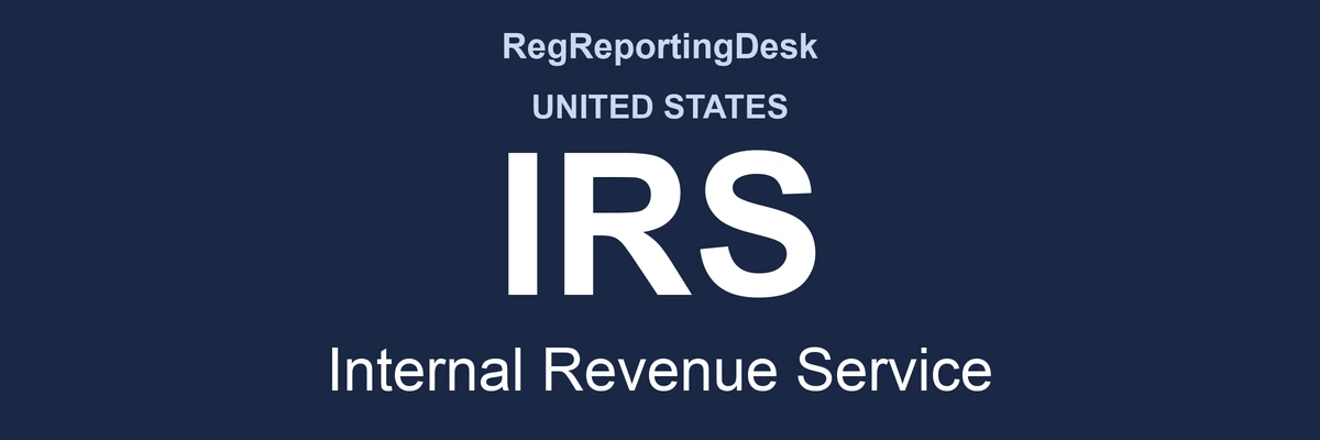 RegReportingDesk card: IRS, Internal Revenue Service, United States
